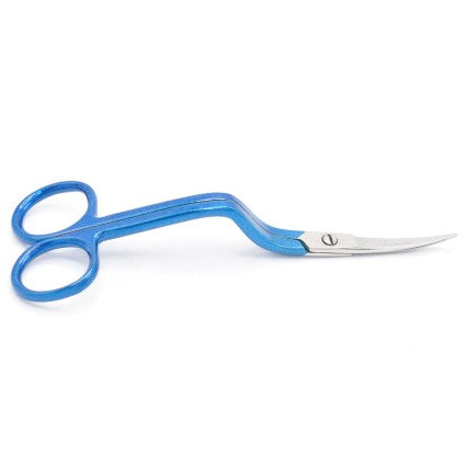 Left-Handed- Famore 6" Double Curved Embroidery Scissors True