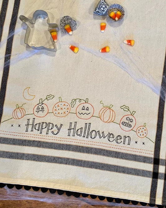 Bareroots-Happy Halloween Dishtowel