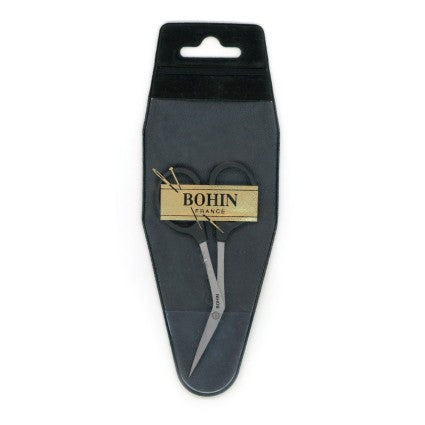 Bohin Angled Embroidery Scissors 4", with Sheath