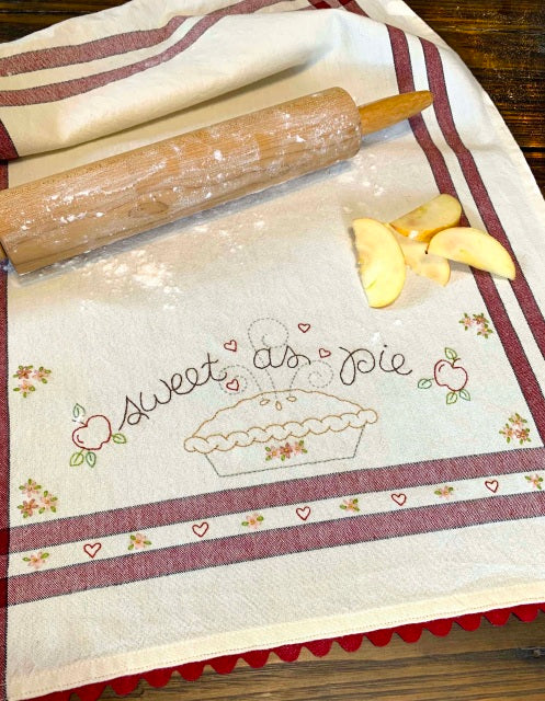 Bareroots-Sweet as Pie Dishtowel Kit