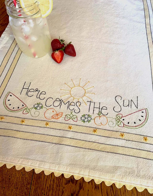 Bareroots- Here Comes The Sun Dishtowel