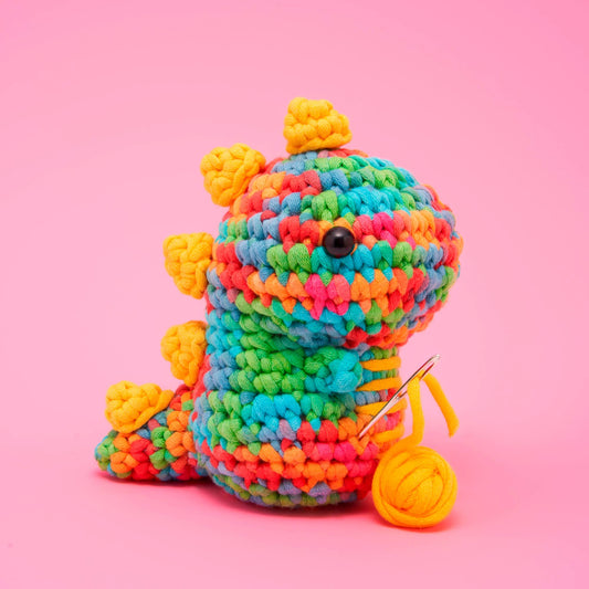 Disco Fred the Dino Beginner Crochet Kit